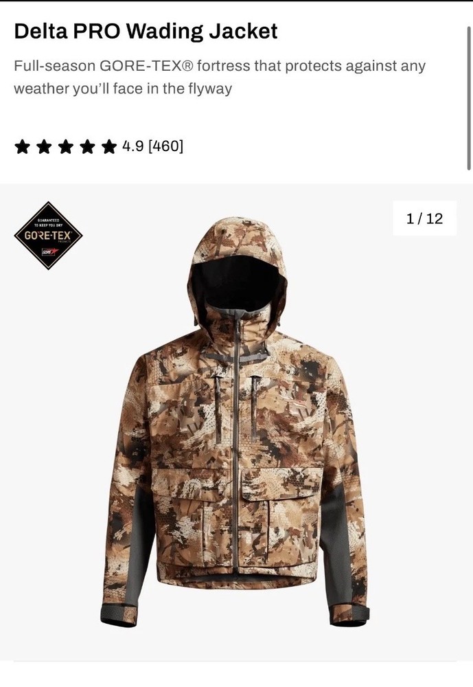 sitka delta pro wading jacket