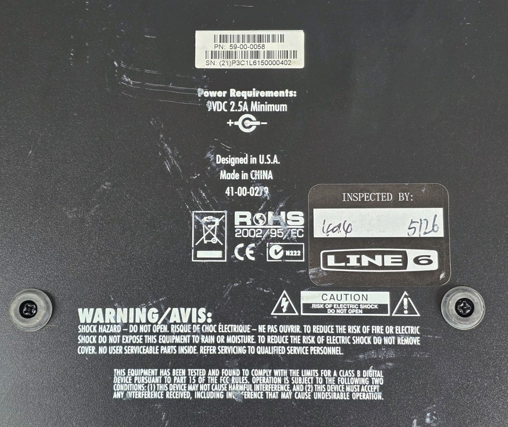 Line 6 POD HD300 Guitar Multi-Effects Processor w/ Expression Pedal Tested