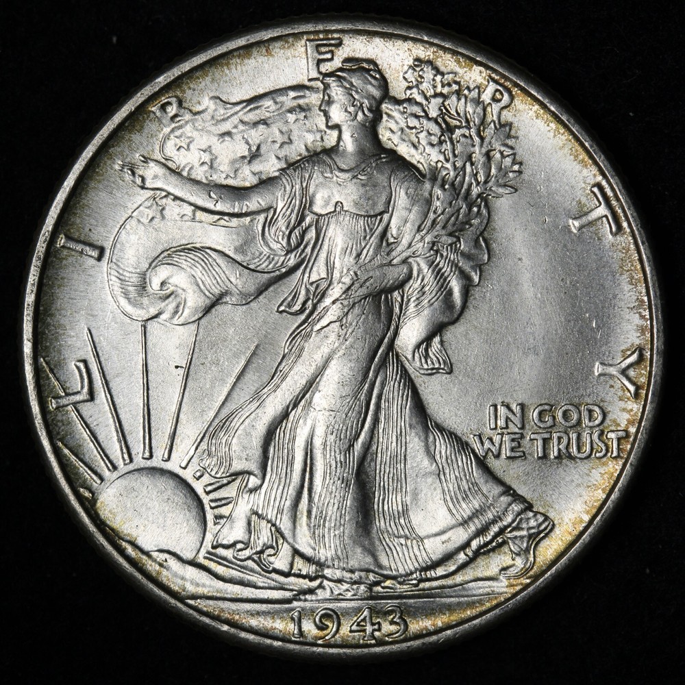 1943 Walking Liberty Silver Half Dollar BU *UNCIRCULATED* MS E364 TT