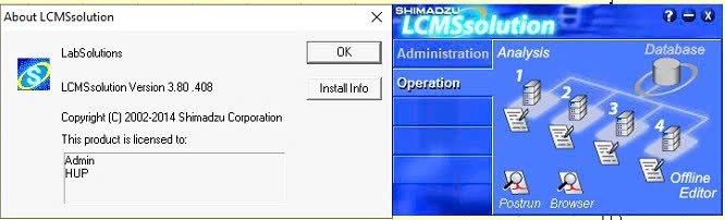 LCMS Solution Version 3.8 Active License for Shimadzu HPLC/MS Systems
