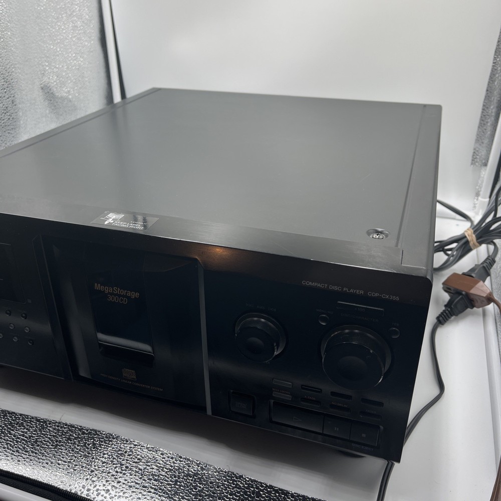 Sony MEGA Storage SKIPS NEEDS REPAIRED!!!!300 Disc CD Player CDP-CX355 No Remote