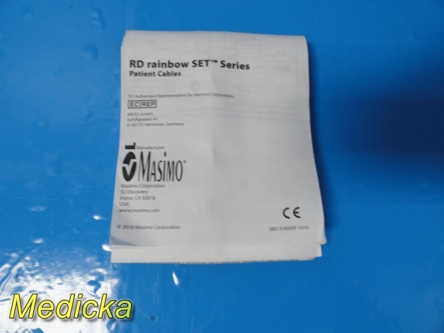 Masimo RD rainbow SET MD20-12 Patient Cable Ref 4073 / Dräger Ref MS33758 ~37914
