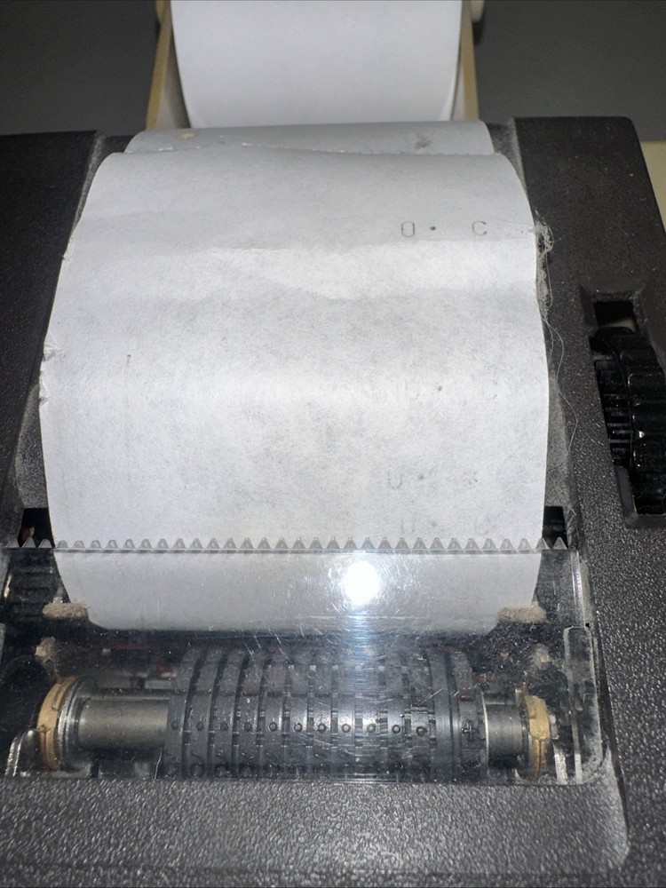 Facit 2202 Vintage Retro TECH 1980 Japan Desktop Printing Adding Machine Works!