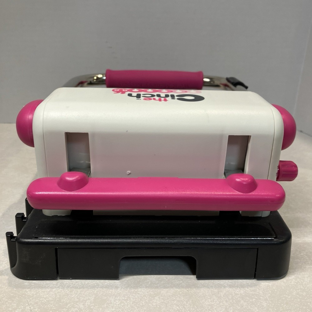 The Cinch Book Binding Machine Tool We R Memory Keepers USED Pink