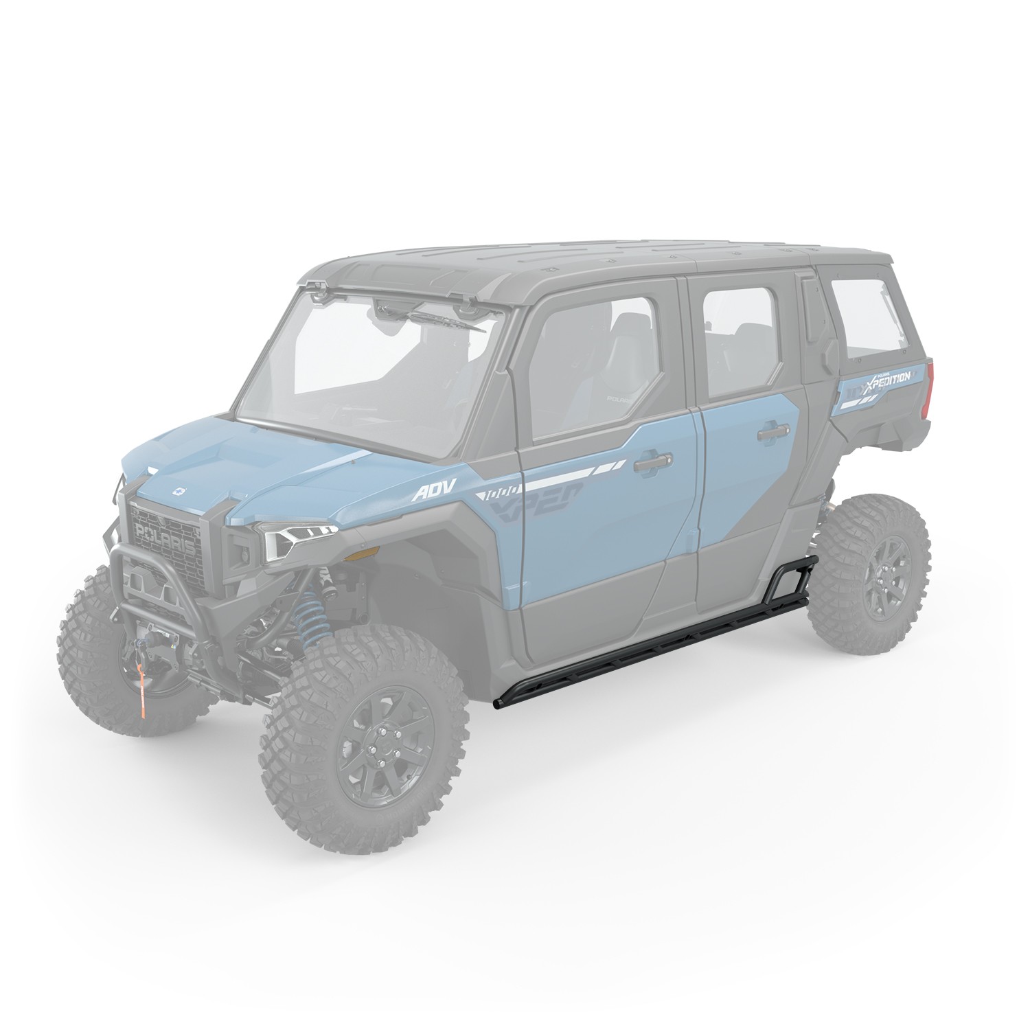 Polaris Heavy Duty Kick Out Rock Sliders, for XPEDITION Models - 2884497-458