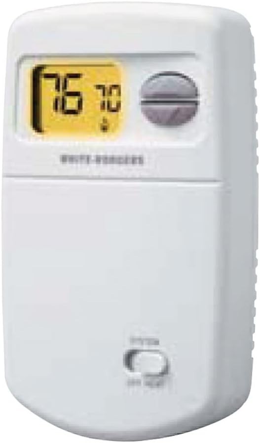 Compact Non-Programmable Heat Only Thermostat for Single-Stage Systems, White