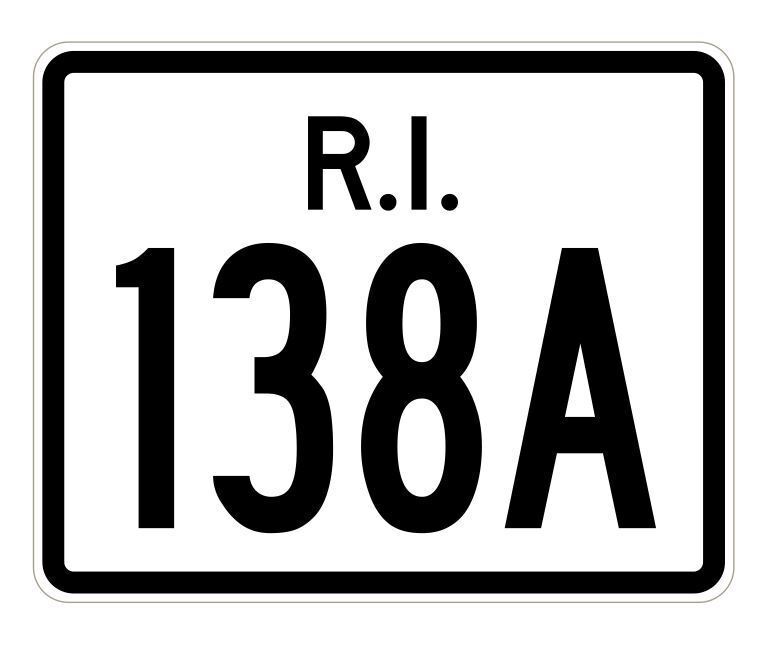 Rhode Island State Road 138A Sticker Decal