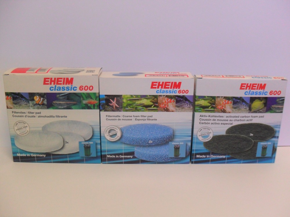 Eheim CLASSIC 600 2217 REPLACEMENT FILTER FOAMS. Aquarium Fish. Genuine Eheim