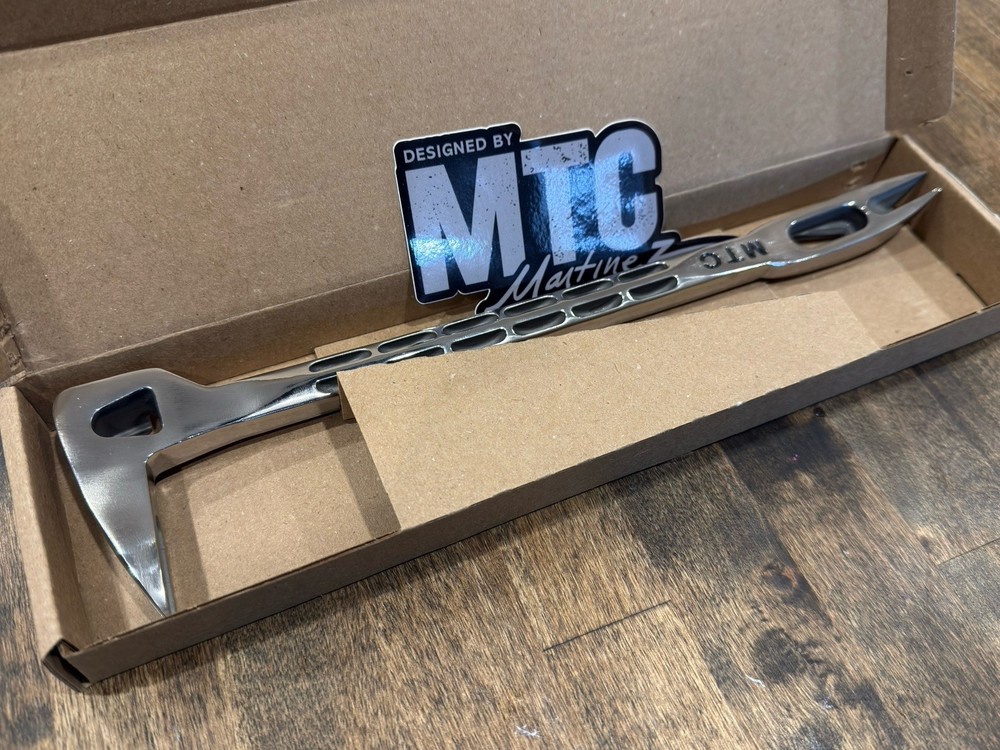 POLISHED MARTINEZ Tool 12” Titanium Framing Nail Puller