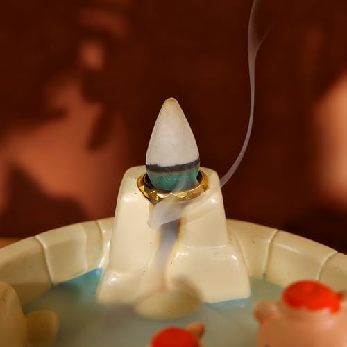 White Capybara Backflow Incense Holder - Capybara Backflow Incense-white