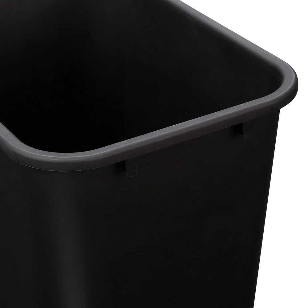 Rectangular Commercial Office Wastebasket, Easy to Clean, Space-Saving, 10 Gallo