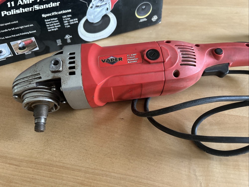 VAPOR 7” POLISHER / SANDER – variable speed – corded – Works Great