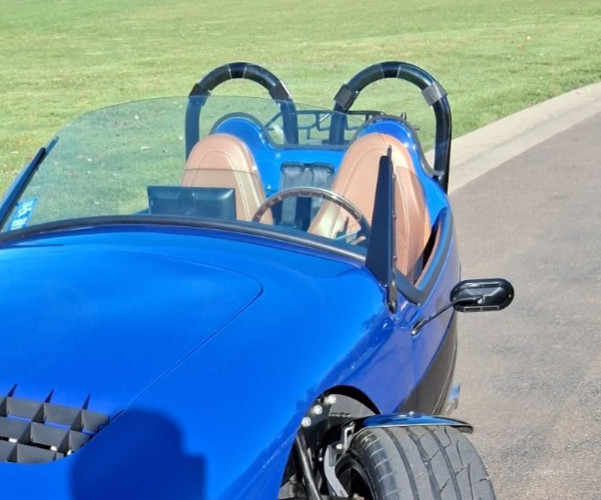 Vanderhall Compatible Wind Deflector Windblocker Fits Carmel Dual Roll Bar Model