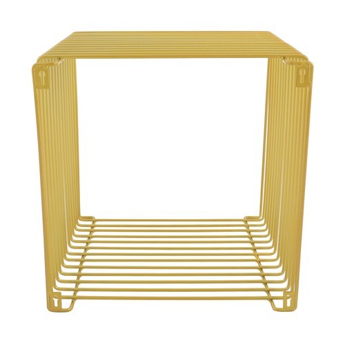 Iron Multi-Purpose Square Side Table Side Table Square Cage End Table