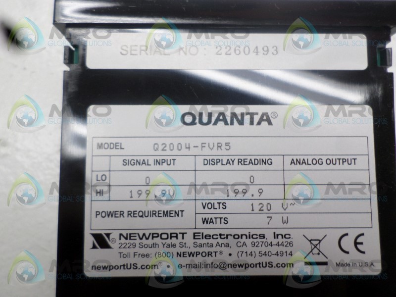 NSNPPORT Q2004-FVR5 PANEL METER UNMP