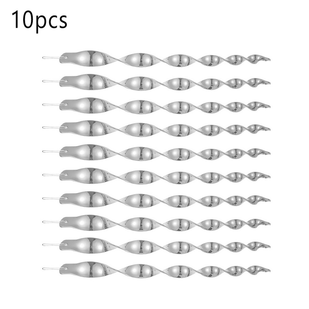 10Pack Bird Repellent Reflective Scare Rods Spiral Deterrent Control Device Deco