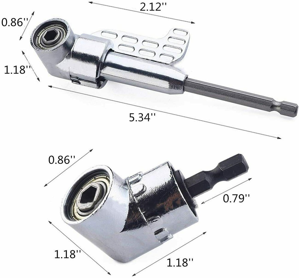 105 Degree Right Angle Drill Socket Adapter Flexible Shaft Extension Bit Driver