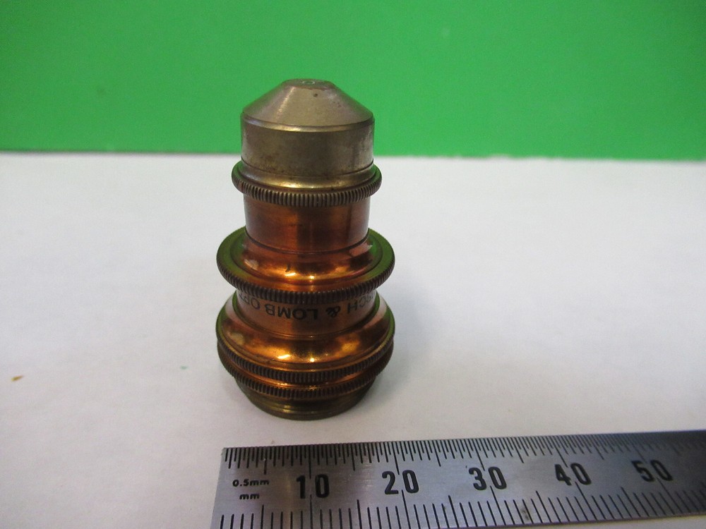 ANTIQUE BAUSCH LOMB BRASS OBJECTIVE 1.9mm MICROSCOPE PART AS PICTURED S1-B-20