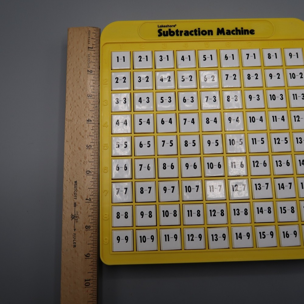 Lakeshore Learning Subtraction Machine Home School Tool Math Game Self Study