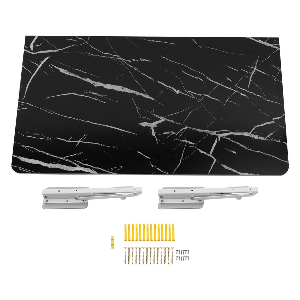 Black Folding Wall Desk, Wall-mounted Folding Table, Wall Mounted Folding Table