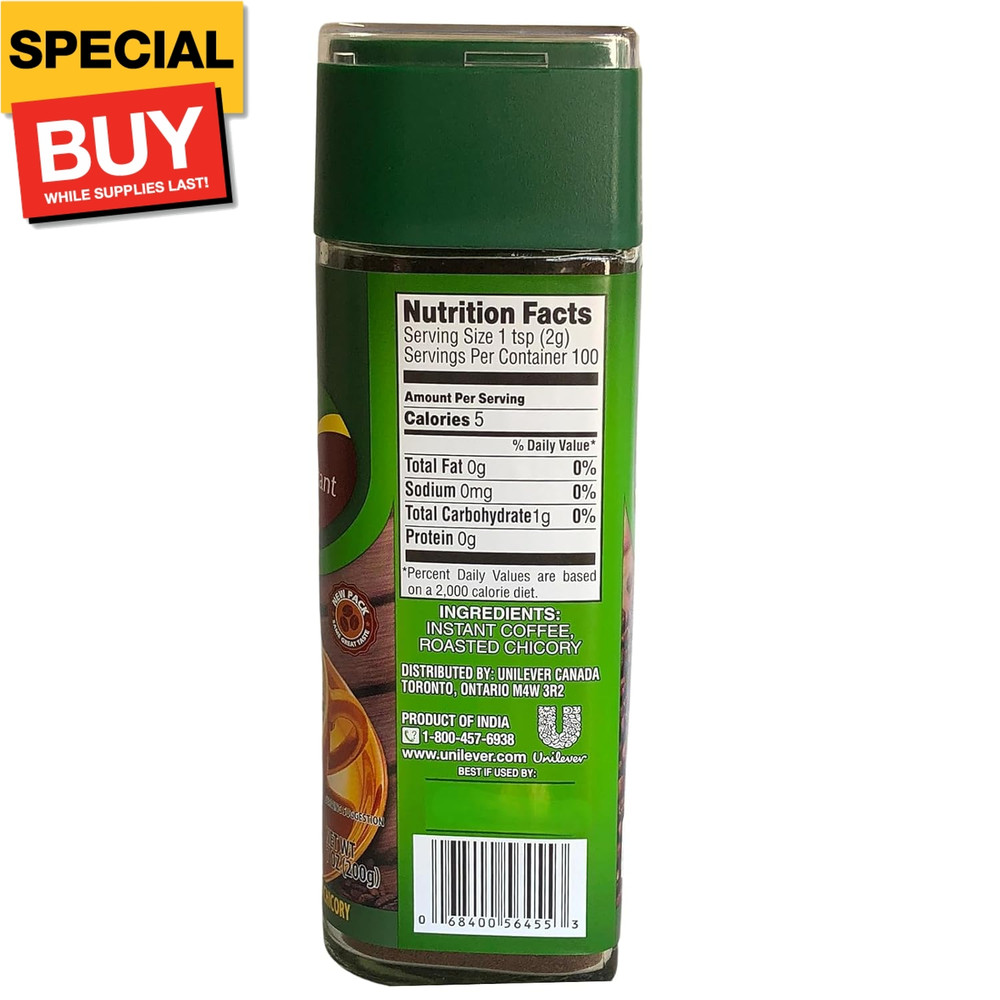 Instant Coffee and Roasted Chicory, 7 oz (Package May Vary)