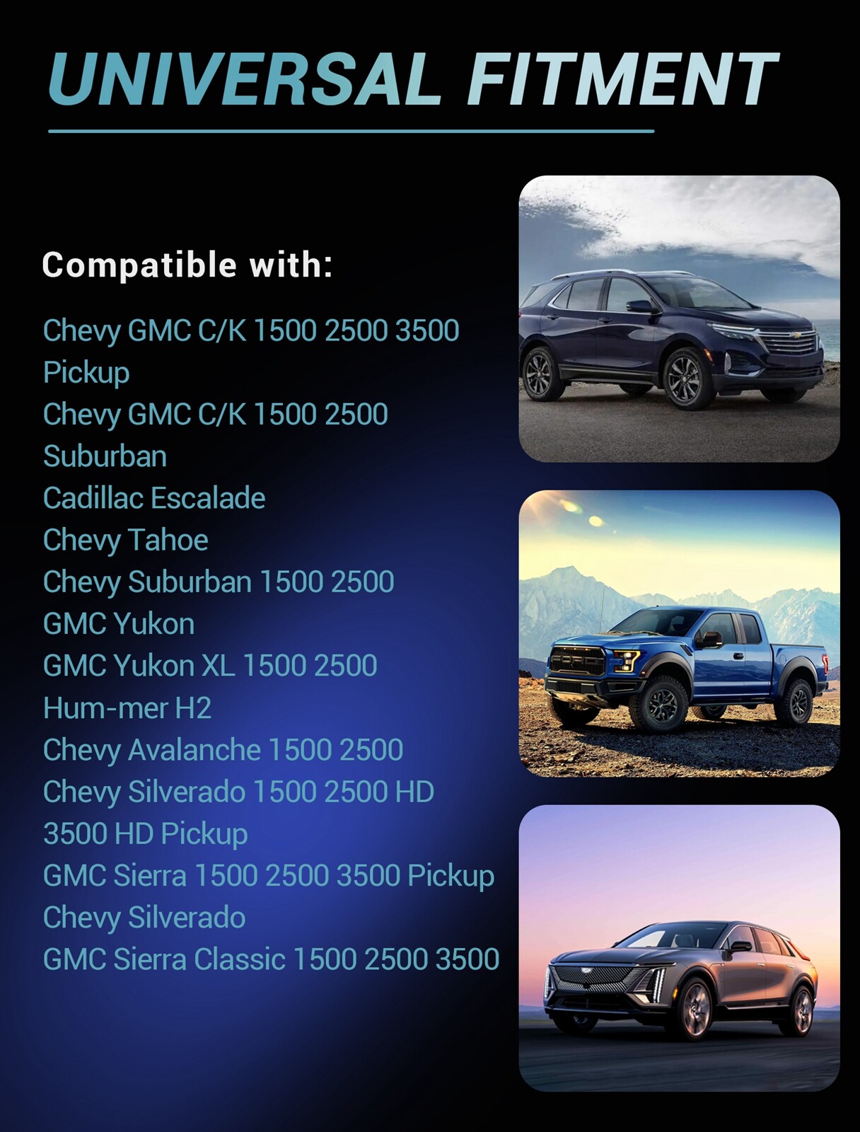 Pair LED Door Courtesy Light For Chevy Silverado Suburban Tahoe GMC Sierra Yukon