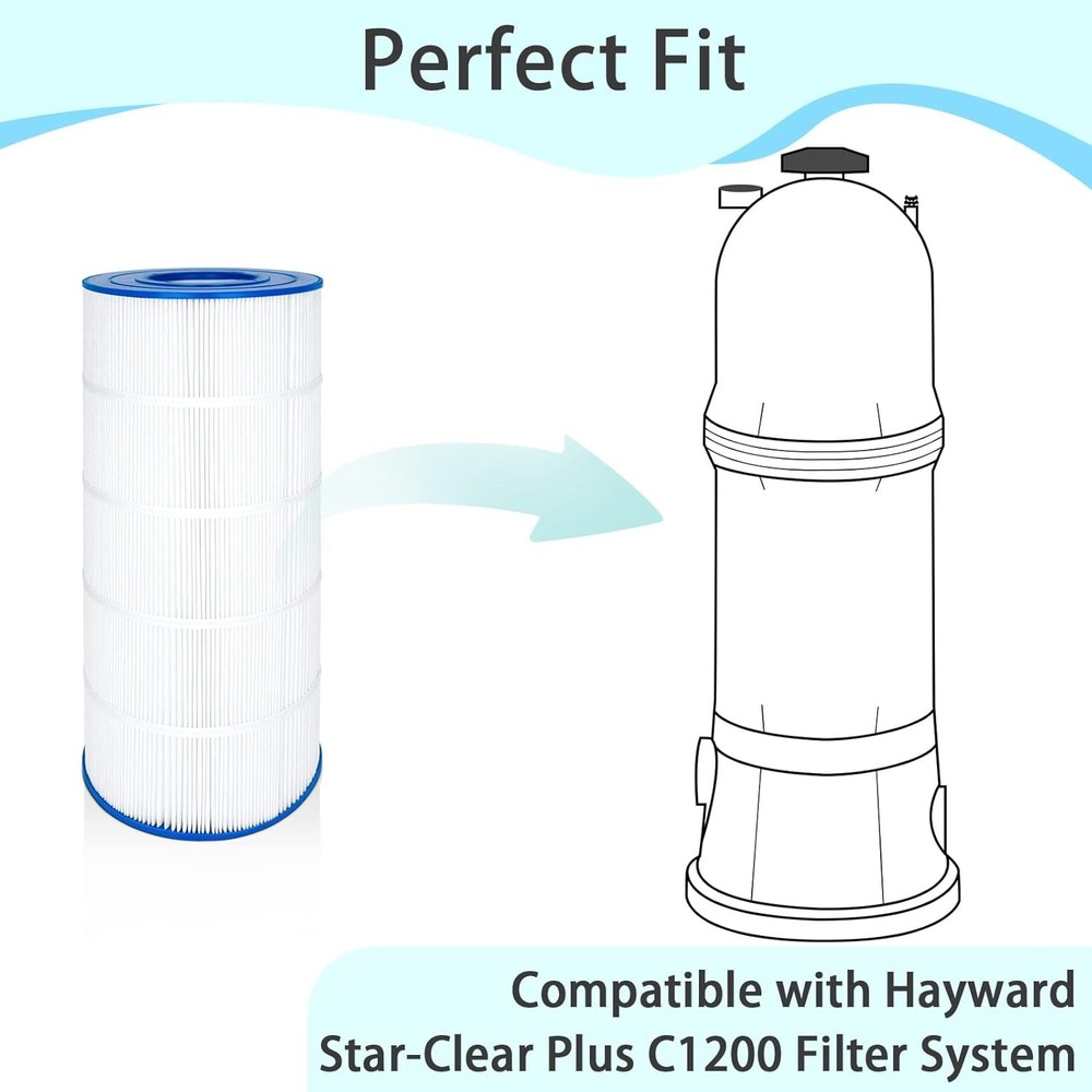 PA120 Pool Filter Replacement for Hayward Star Clear Plus C1200, Unicel C-8412