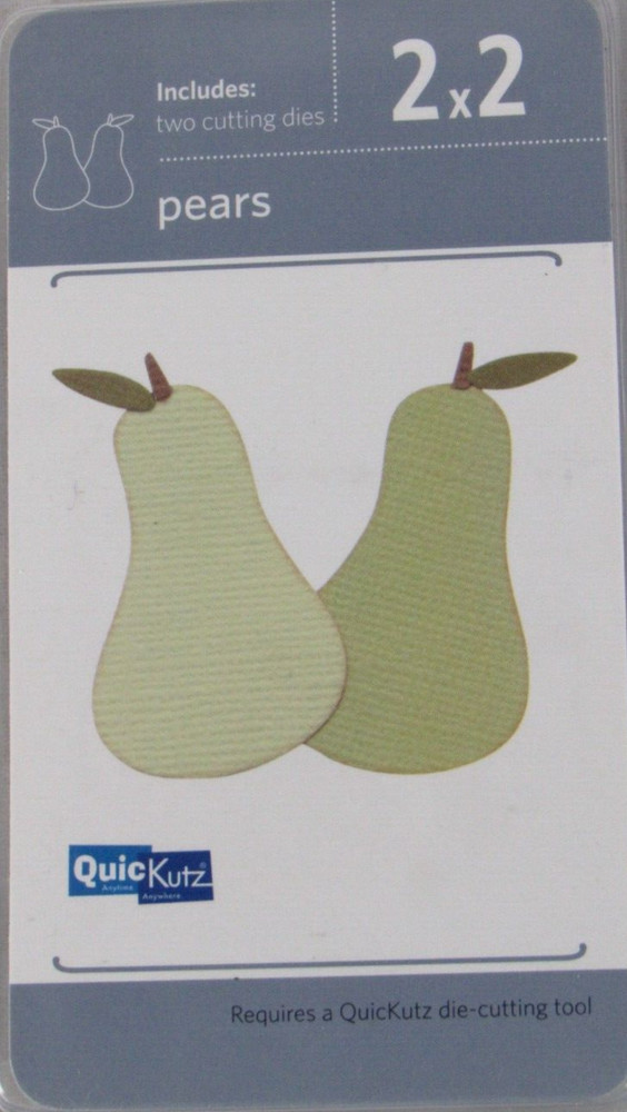 QuicKutz Pears 2x2, 2 Cutting Die Set KS-0948