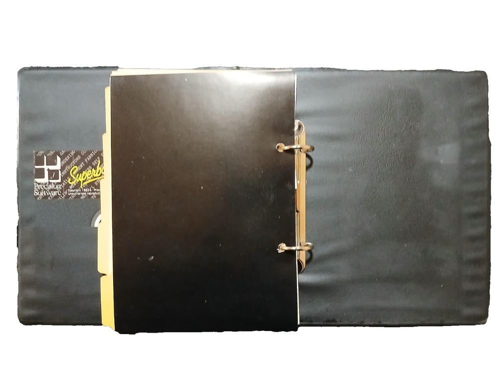 COMMODORE 64 SUPERBASE Manual, Disc, & Box, Untested 1983 Database Software