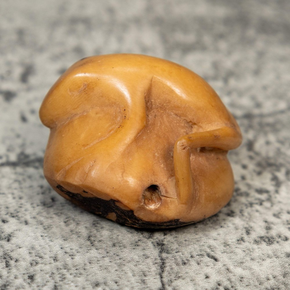 Vintage Frog Tagua Carving