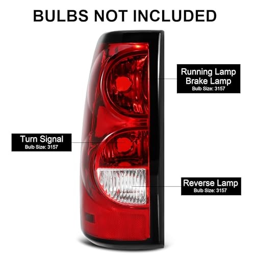Left Tail Lights Rear Lamp Compatible With 2003 2004 2005 2006 Chevy Left Side