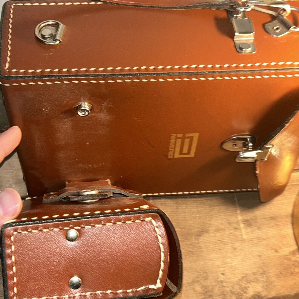 Panametrics Leather Hard CASE carrying case for Electronics (CASE ONLY)