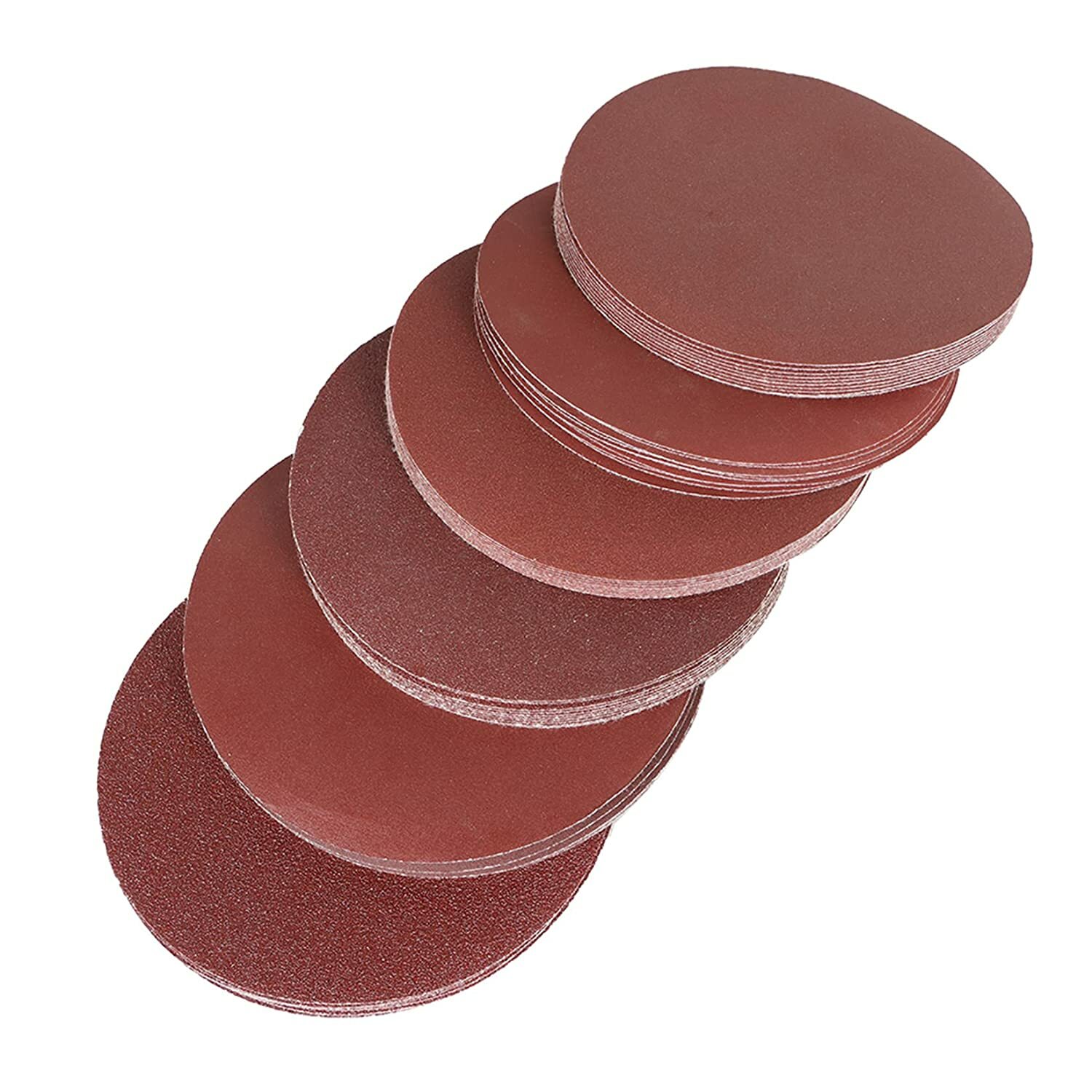 100PCS 6 inch Hook Loop Sanding Discs 40-2000 Grit Orbital DA Sander Paper Pads
