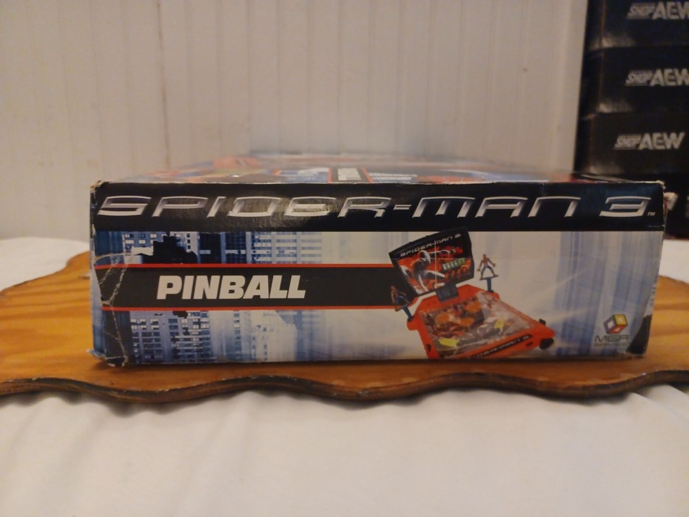 Marvel SPIDER-MAN 3 Table-Top Pinball Machine Complete with Box Used Tested