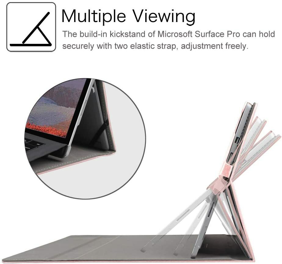 Case for Microsoft Surface Pro 7 Plus/Pro 7 6 5 4 3 12.3'' Multiple Angle Cover