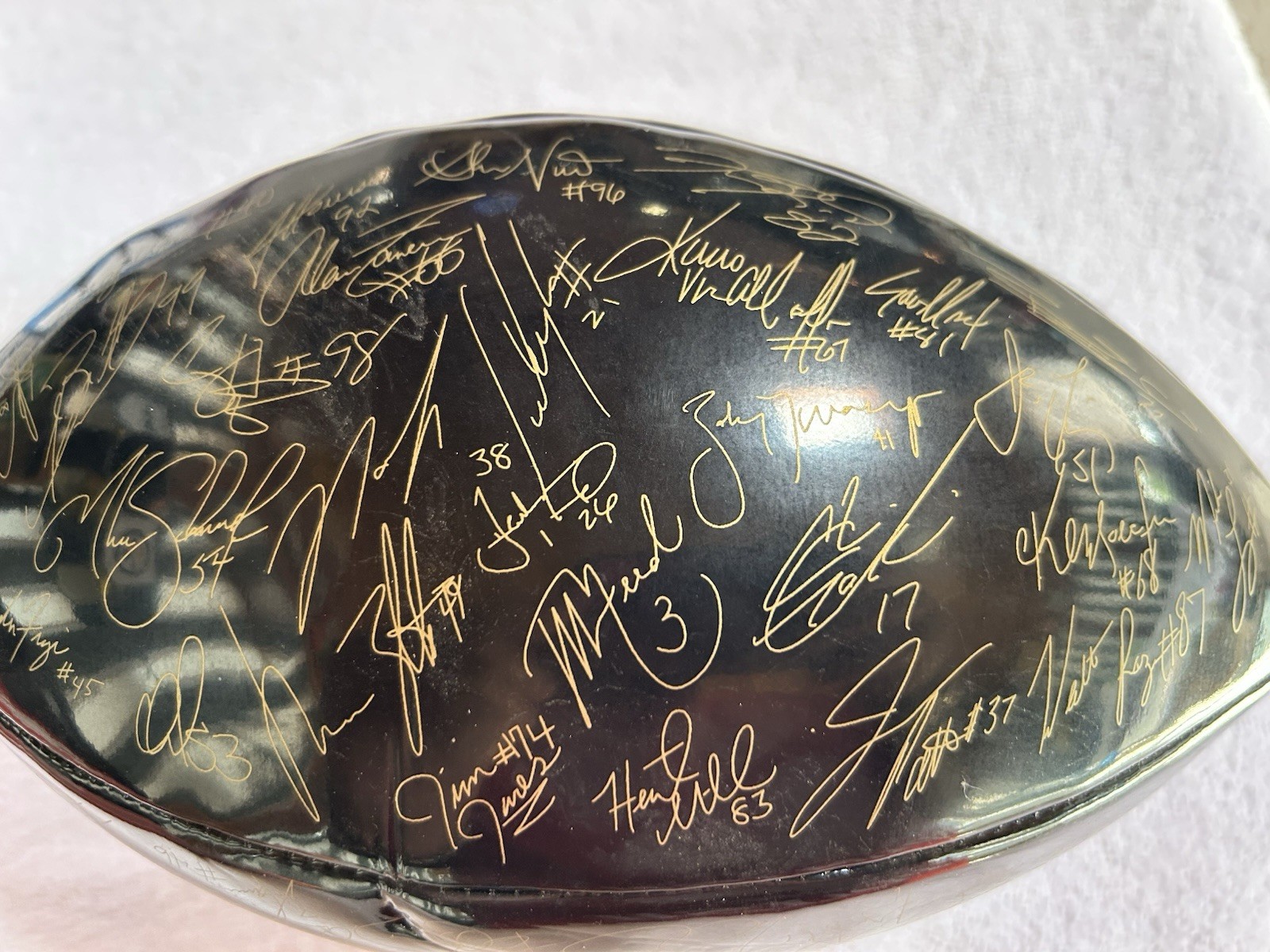 2005 TEAM SIGNED STEELERS FOOTBALL