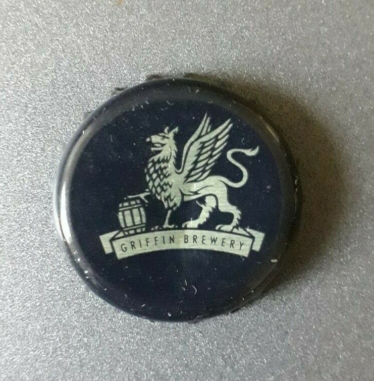 Griffin Brewery Bottle Top. Crown Cap. Used