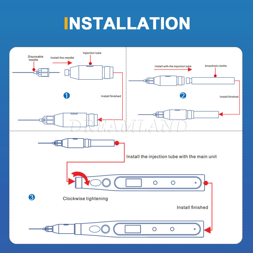 Electric Dental Painless Oral Local Anesthesia Delivery Device Injection Pen USA