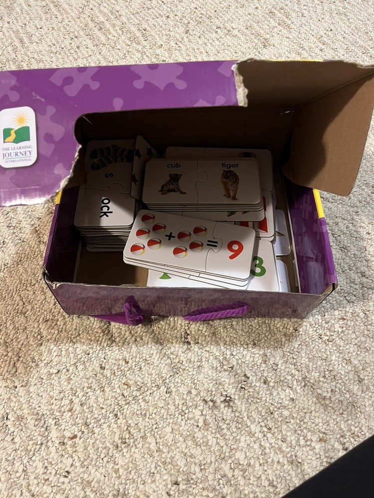 The Learning Journey Kindergarten Learning Library 3 Sets in 1 Match It Cards