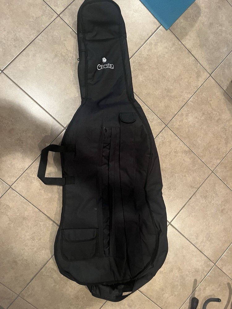 Cecilio 4/4 student Cello w/ Hard & Soft Case, Stand, Bow, extra strings