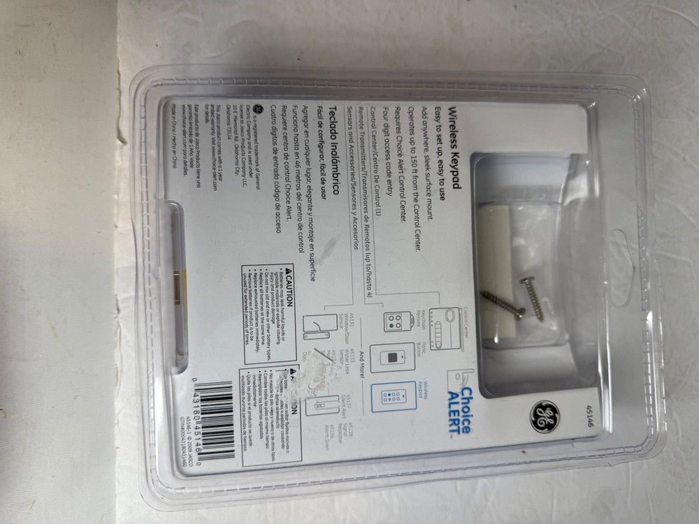 GE Choice-Alert Wireless Alarm System – Wireless Keypad