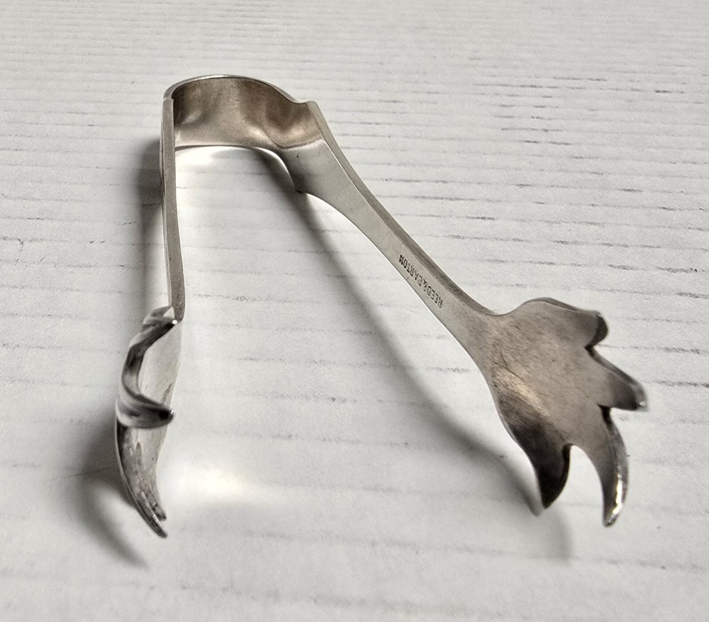 19th C. REED & BARTON SILVERPLATE SUGAR TONGS