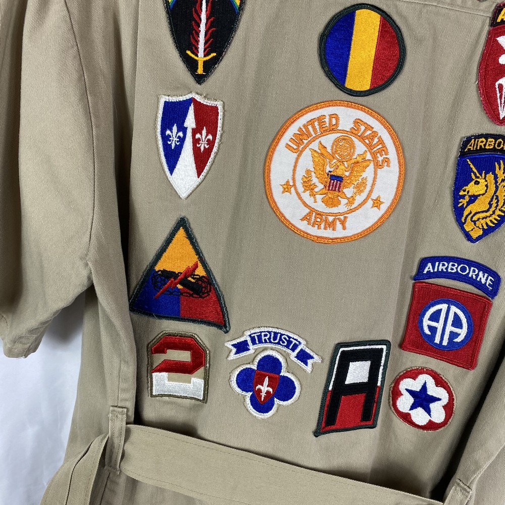 Patched WWII Airborne Veteran 1960s Jacket Patchwork