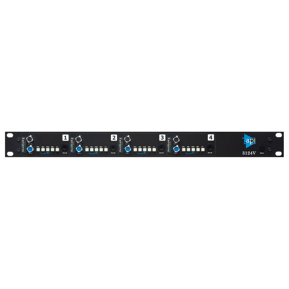 API 3124V 4-Channel Discrete Microphone/Line Preamp with AP2516 Transformer