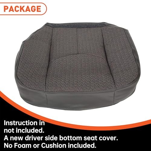 Front Driver Side Bottom Seat Cover Compatible with 2003-2007 Chevy Silverado