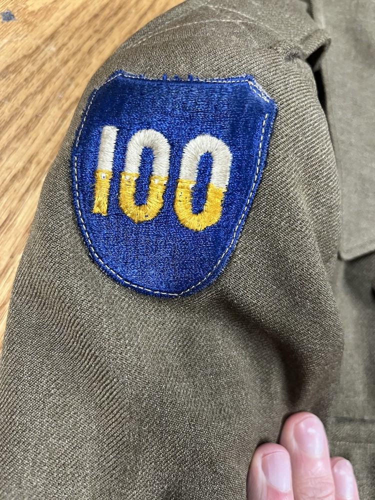 WWII 100th Infantry Division Named Ike Jackets Theater Made Patch