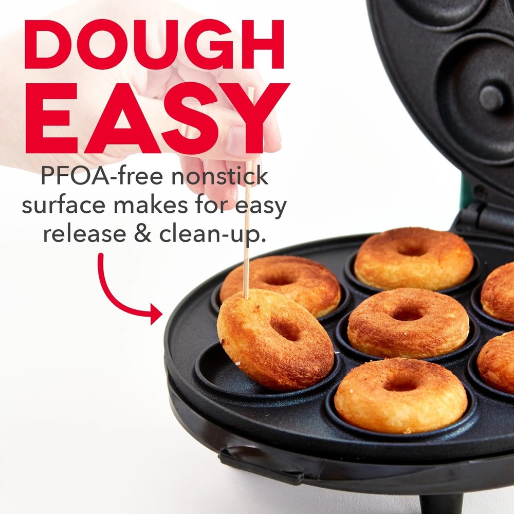 DASH Mini Donut Maker Machine for Kid-Friendly Breakfast, Snacks, Desserts - NEW