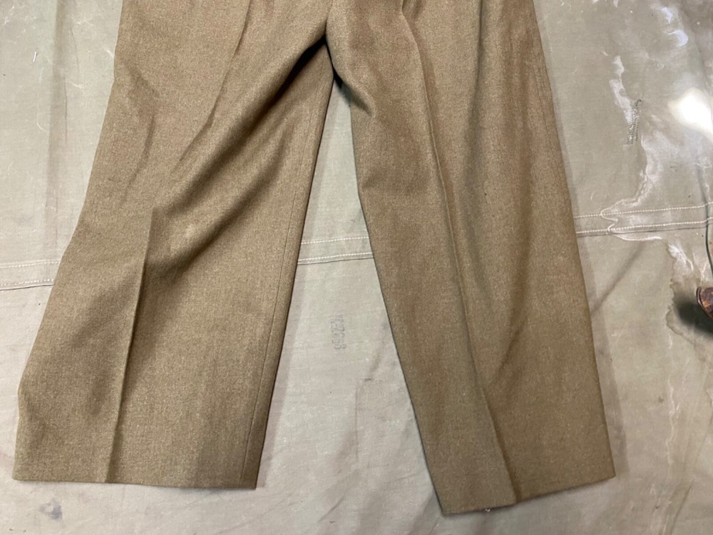 ORIGINAL WWII US ARMY M1938 WOOL COMBAT FIELD TROUSERS- SMALL 32 WAIST
