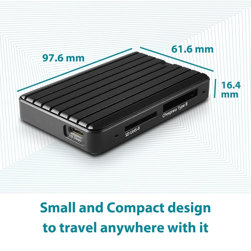 Vantec USB 3.2 Gen2x1 CFexpress Type B And SD 4.0 UHS-II Dual LUN Card Reader