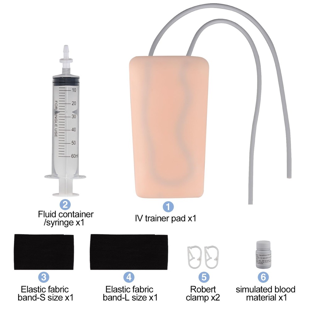 Phlebotomy and Venipuncture Practice Kit, Wearable IV Practice Kit, IV Start ...